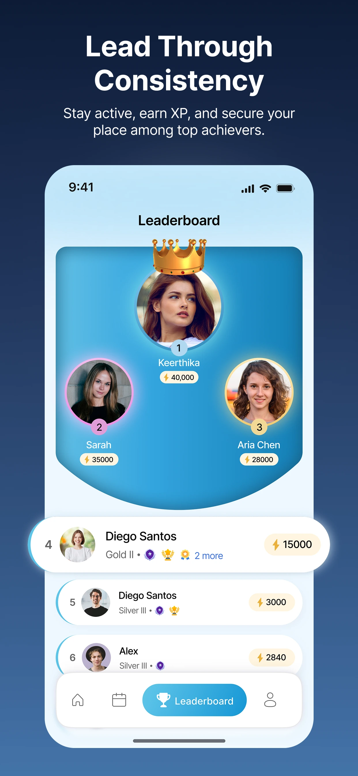 Goal Pilot AI rewards and leaderboard